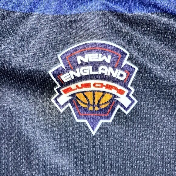 Mens New England Blue Chips Team New Balance Sleeveless Hooded hoodie sweatshirt - Picture 5 of 6